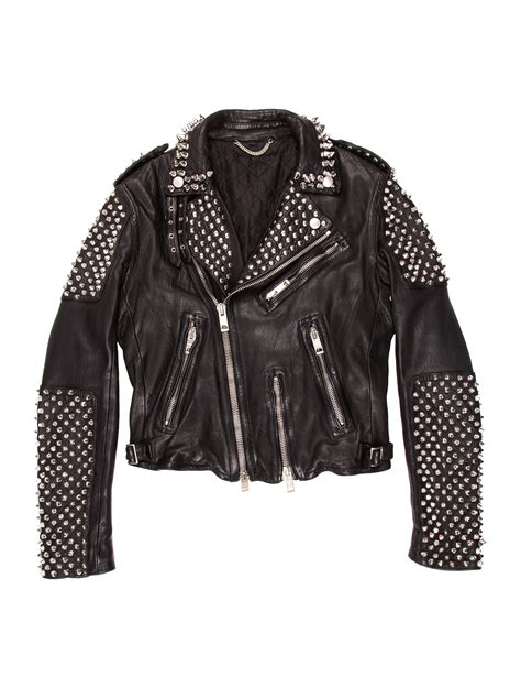 Burberry Prorsum Spiked Leather Jacket 